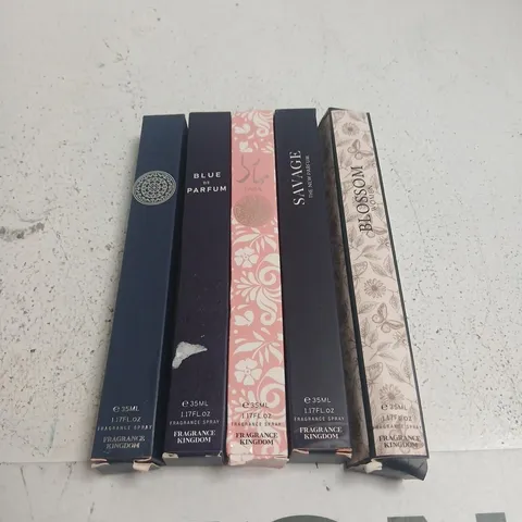 APPROXIMATELY 15 ASSORTED FRAGRANCE KINGDOM 35ML SPRAYS