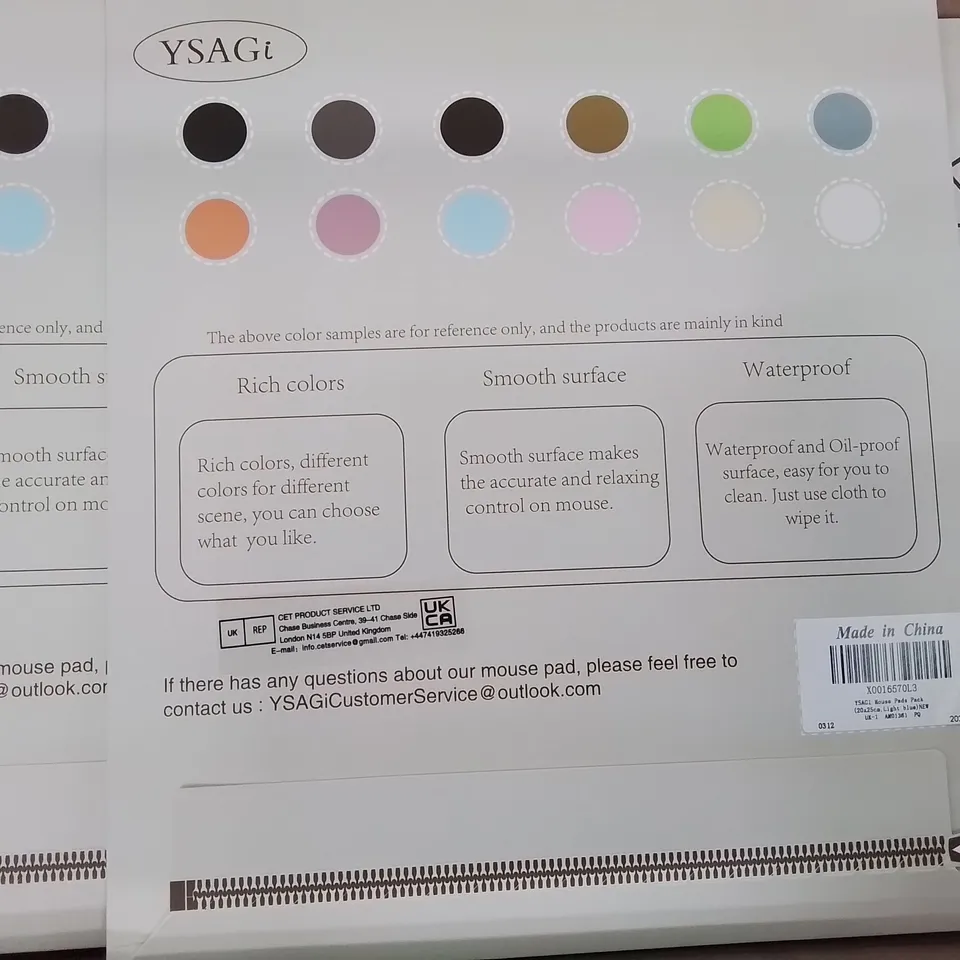 BOX OF APPROXIMATELY 75 BOXED MOUSE PADS (COLOURS MAY VARY)
