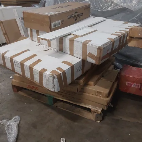 PALLET CONTAINING A LARGE QUANTITY OF ASSORTED DESIGNER FURNITURE PARTS