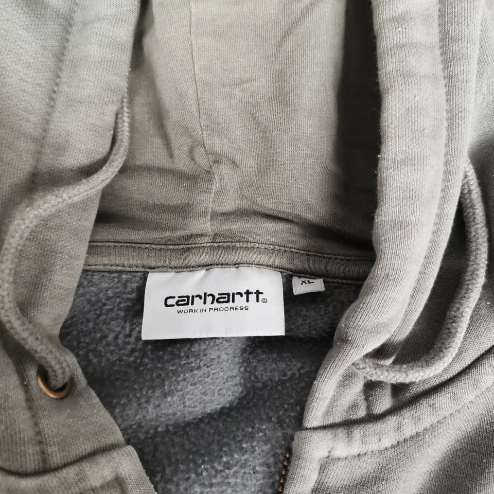 CARHARTT WORK IN PROGRESS ZIP HOODIE – GREY – UK XL (US XL)