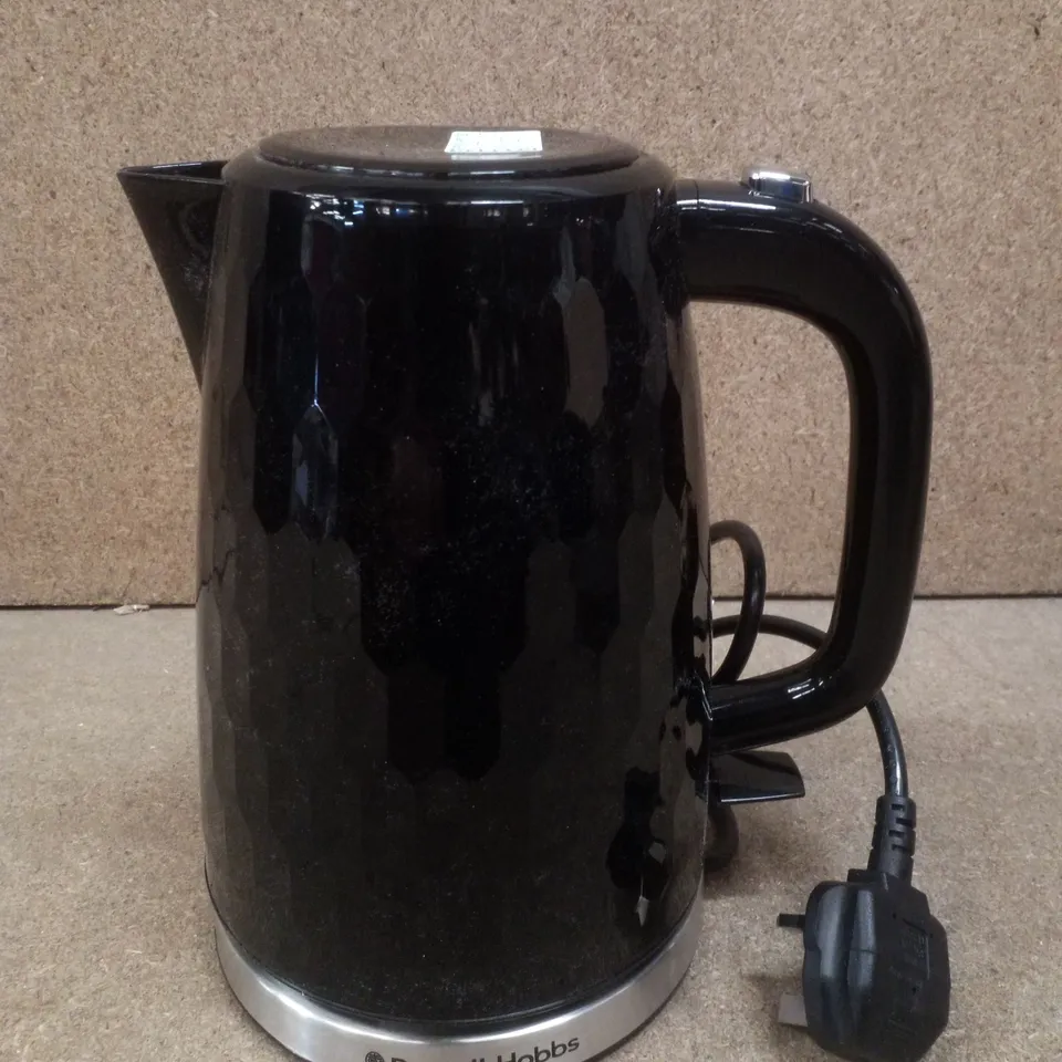 BOXED RUSSELL HOBBS 26051 HONEYCOMB BLACK KETTLE 