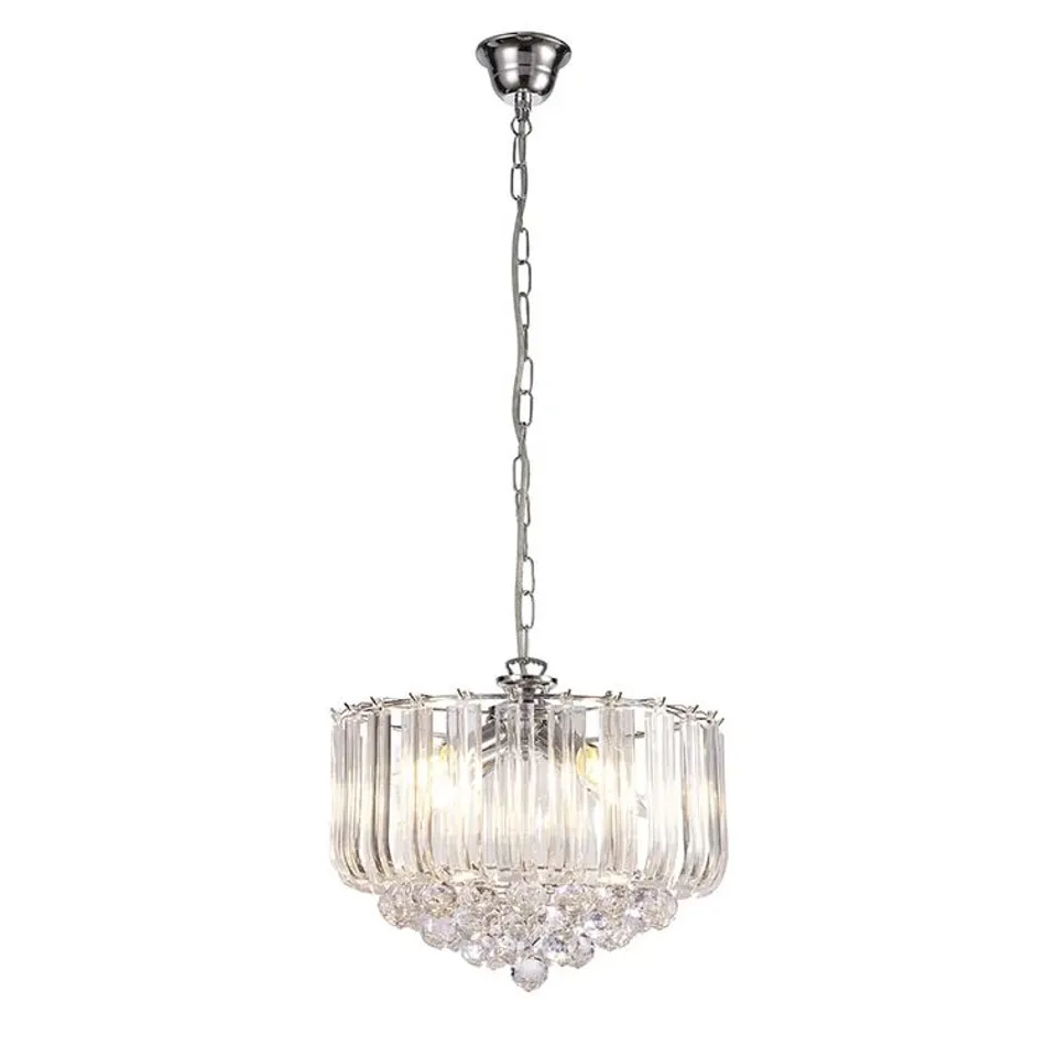GILCHRIST 3 LIGHT CRYSTAL CHANDELIER 