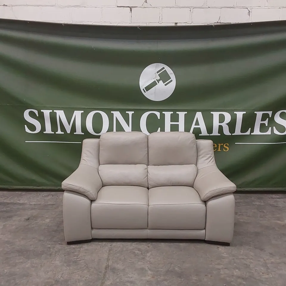 QUALITY DESIGNER ITALIAN MADE RICCARDO 2 SEATER LEATHER SOFA