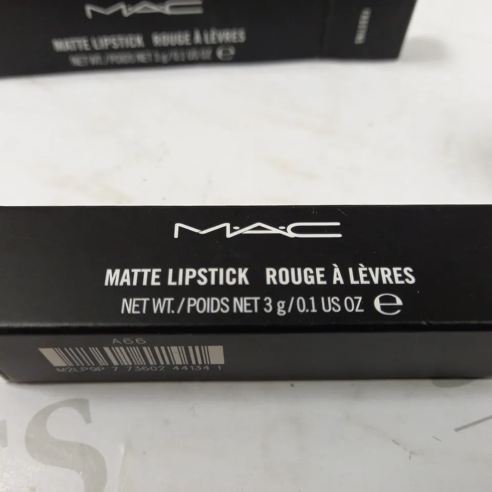 MAC COSMETICS MATTE LIPSTICK FROSTING x2