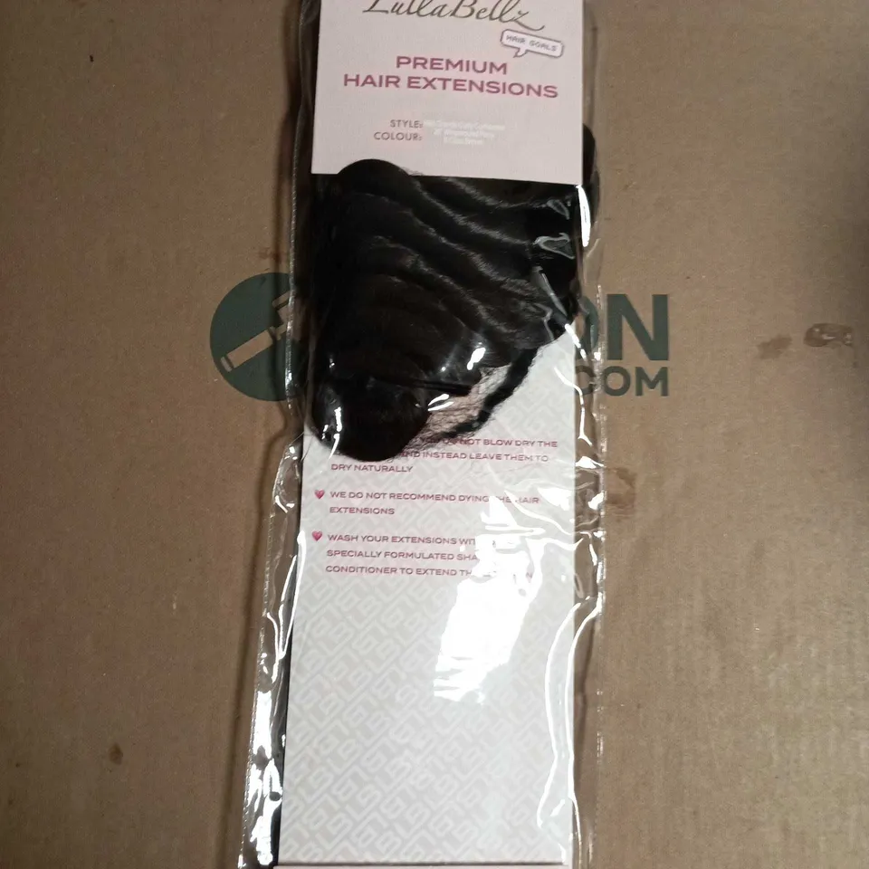 LULLABELLZ PREMIUM HAIR EXTENSIONS – MIDI GRANDE CURLY CORKSCREW, 20IN WRAPAROUND PONY, COLOUR 6 CHOCOLATE BROWN