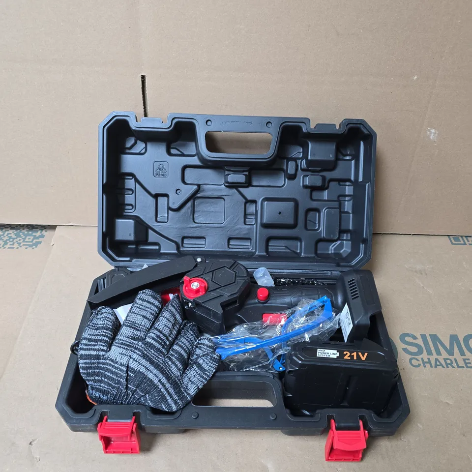 LIVMORE LITHIUM ELECTRIC TOOL MINI ELECTRIC CHAIN SAW 