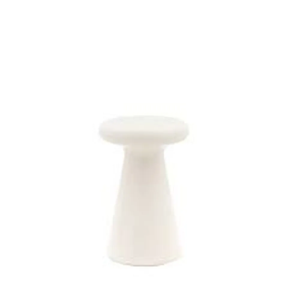 BOXED PAVIA SIDE TABLE IN CREAM