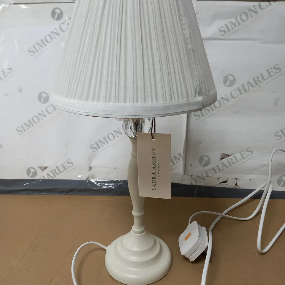 UNBOXED LAURA ASHLEY ELLIS TABLE LAMP IN SATIN CREAM