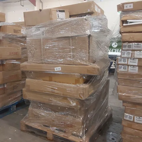PALLET CONTAINING A LARGE QUANTITY OF ELECTRONIC DOORBELLS AND ASSORTED FURNITURE ITEMS ECT