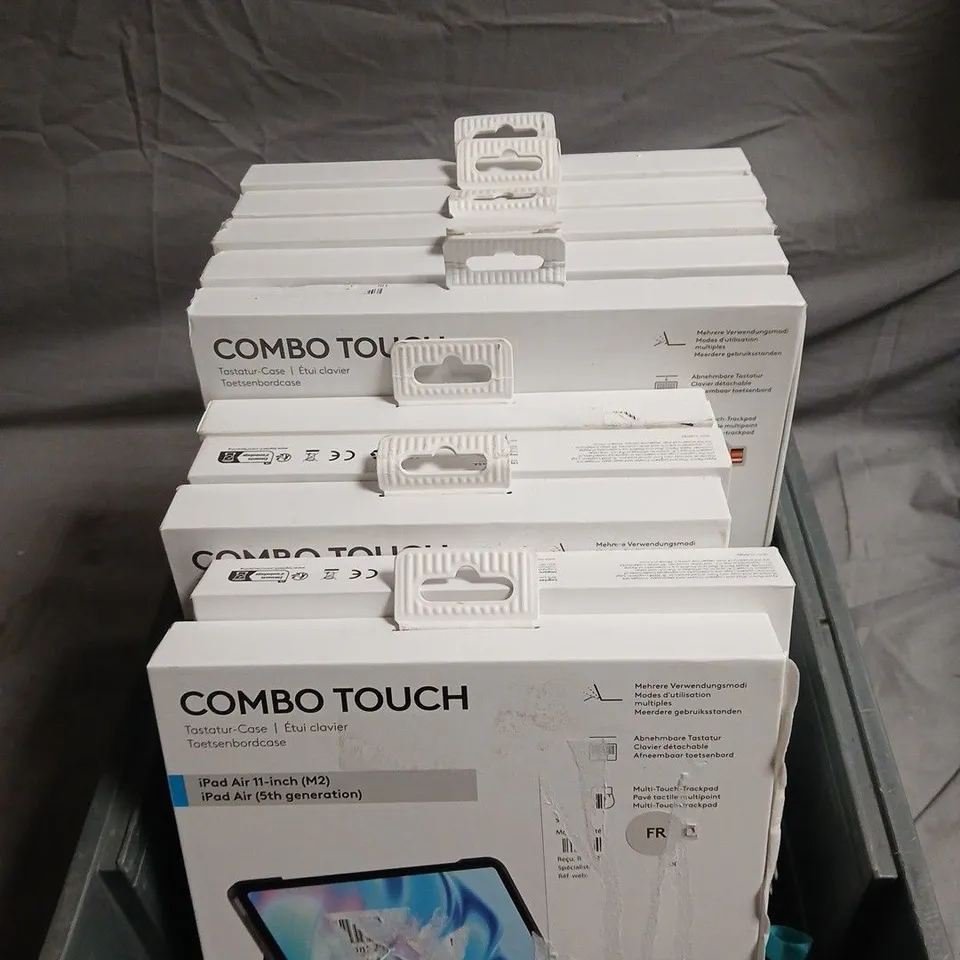 APPROXIMATELY 10 LOGITECH COMBO TOUCH IPAD CASES VARIOUS SIZES 
