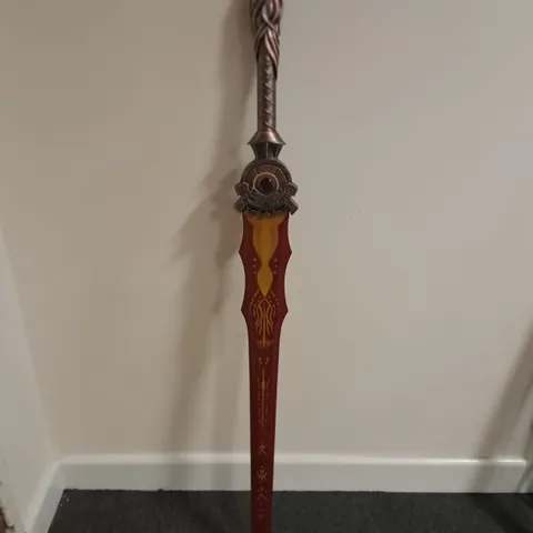 DECORATIVE 29" GREAT SWORD WITH RED BLADE