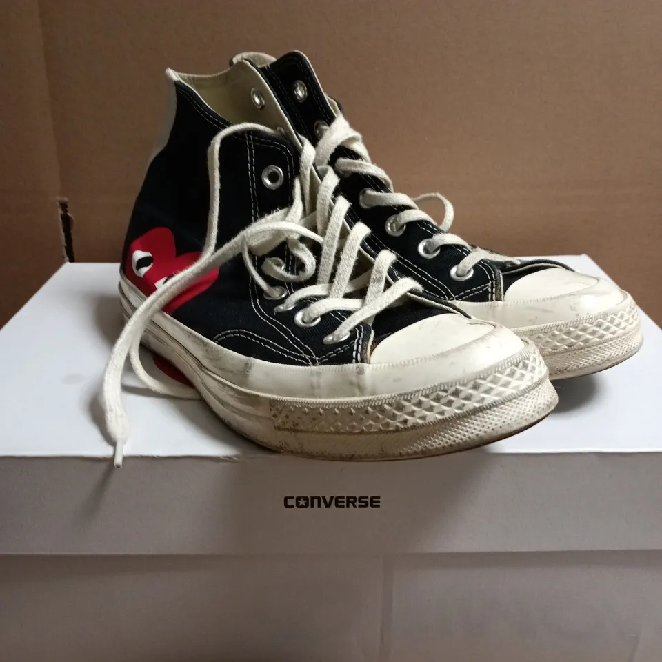 BOXED PAIR OF CONVERSE CHUCK 70 PLAY HIGH-TOP SNEAKERS - UK 6