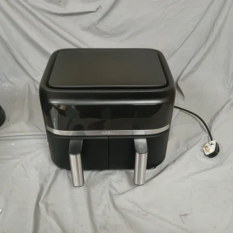 NEDIS DIGITAL DOUBLE HOT AIR FRYER – BLACK, 2 X 3.8 LITRE CAPACITY