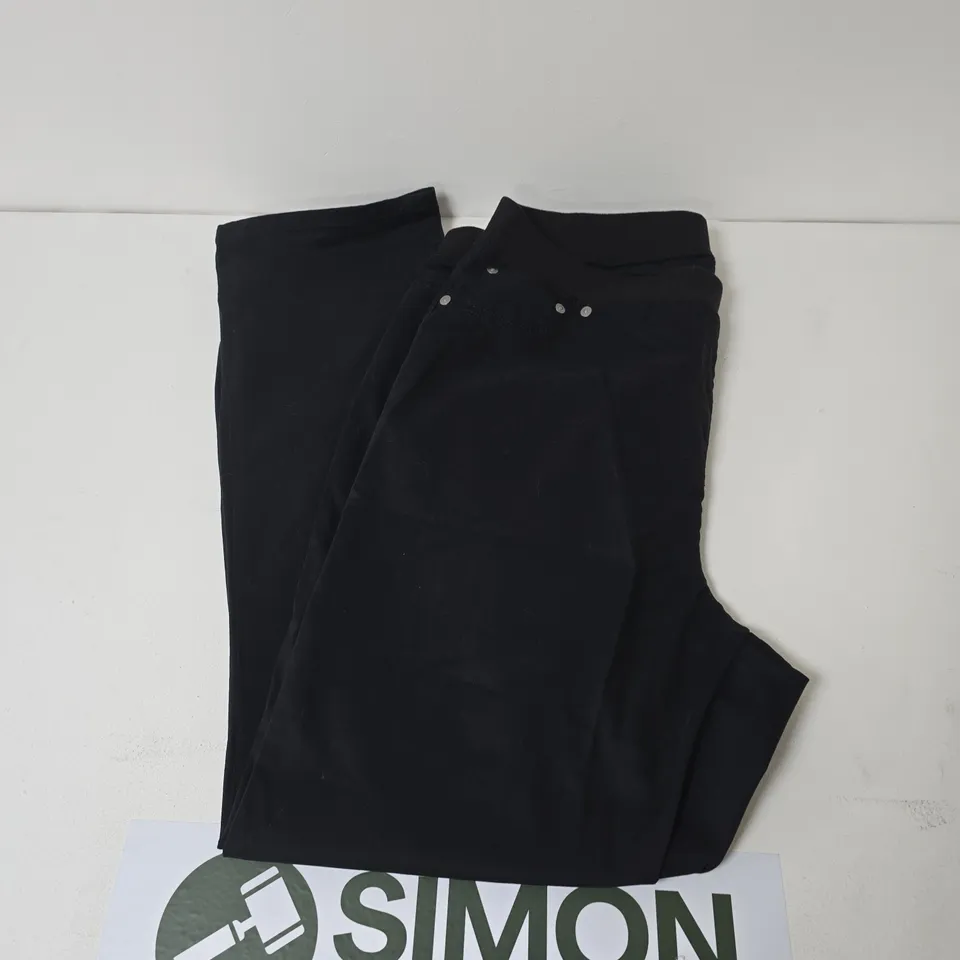 BONPRIX PULL ON TROUSERS BLACK SIZE 22