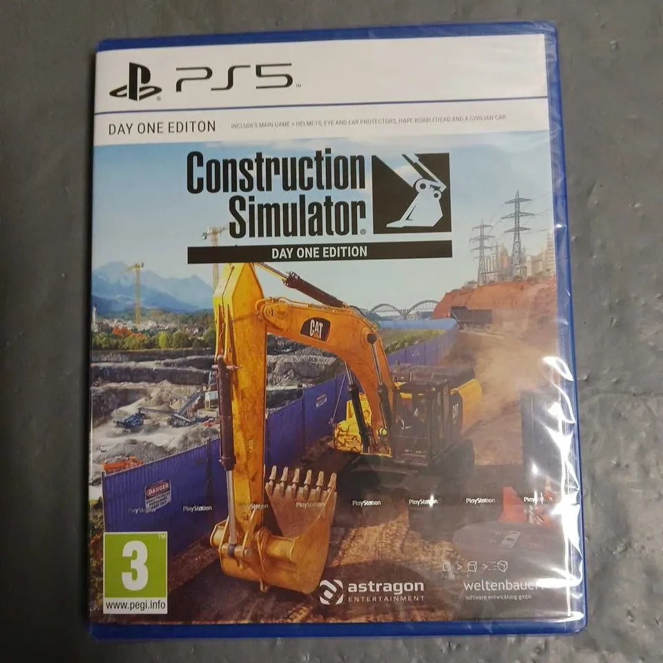 SEALED CONSTRUCTION SIMULATOR FOR PS5 - DAY ONE EDITION