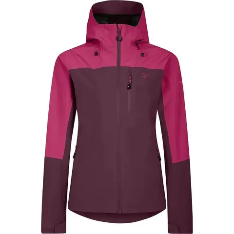 BRAND NEW DARE 2B WOMEN'S TORREK MOUNTAIN WATERPROOF JACKET IN FIG/BERRY PINK - SIZE 20