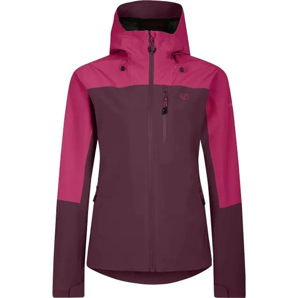 BRAND NEW DARE 2B WOMEN'S TORREK MOUNTAIN WATERPROOF JACKET IN FIG/BERRY PINK - SIZE 20