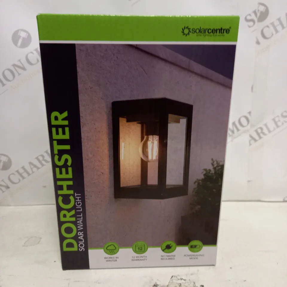 BOXED SOLARCENTRE DORCHESTER SOLAR WALL LIGHT
