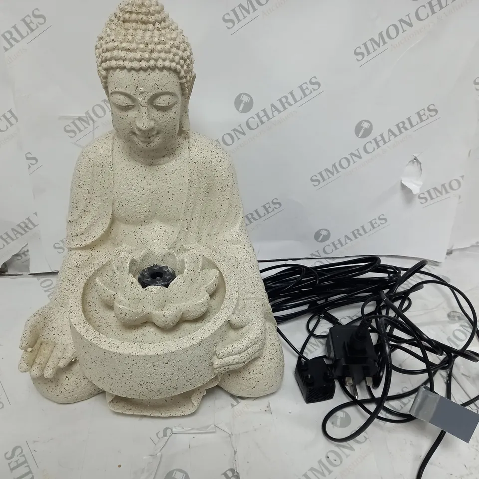BOXED OUTDOOR BUDDHA THEMED GARDEN ORNAMENT