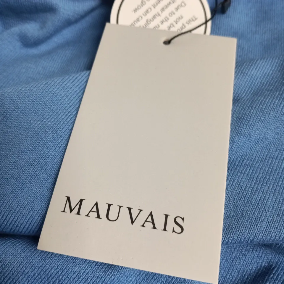 MAUVIS SLIM KNIT TEE – BLUE, MEN'S UK M