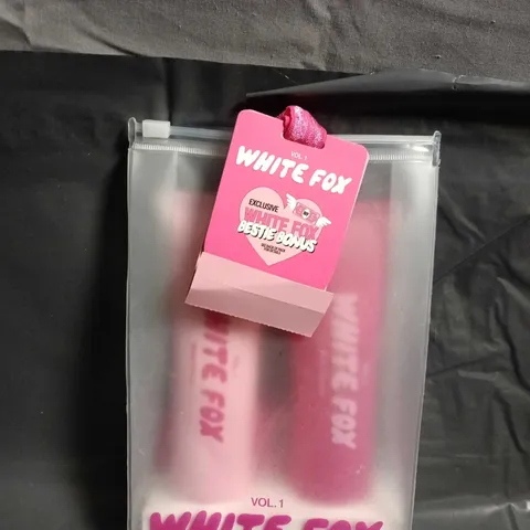 WHITE FOX VOL. 1 COSMETIC DUO IN CLEAR ZIP POUCH
