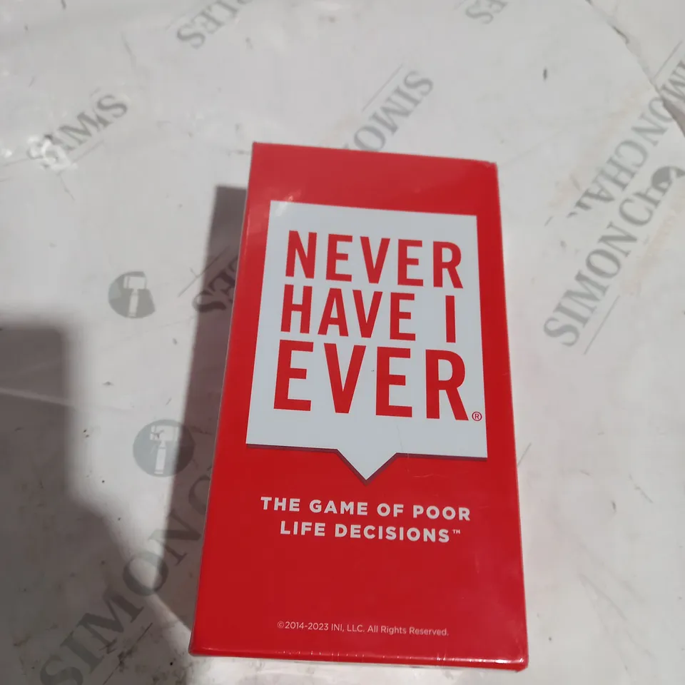 NEVER HAVE I EVER CARD GAME 