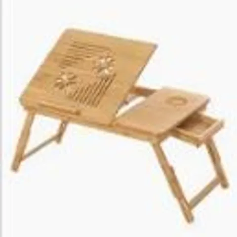 SONGMICS BAMBOO LAPTOP DESK, FOLDABLE BED TABLE (LLD004)