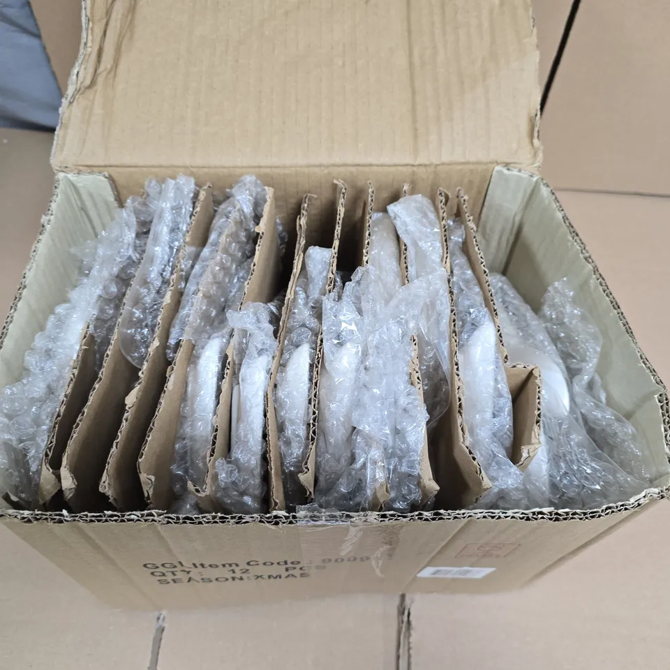 BOX OF 12 GISELA GRAHAM SMALL GHOST SHAPED PLATES