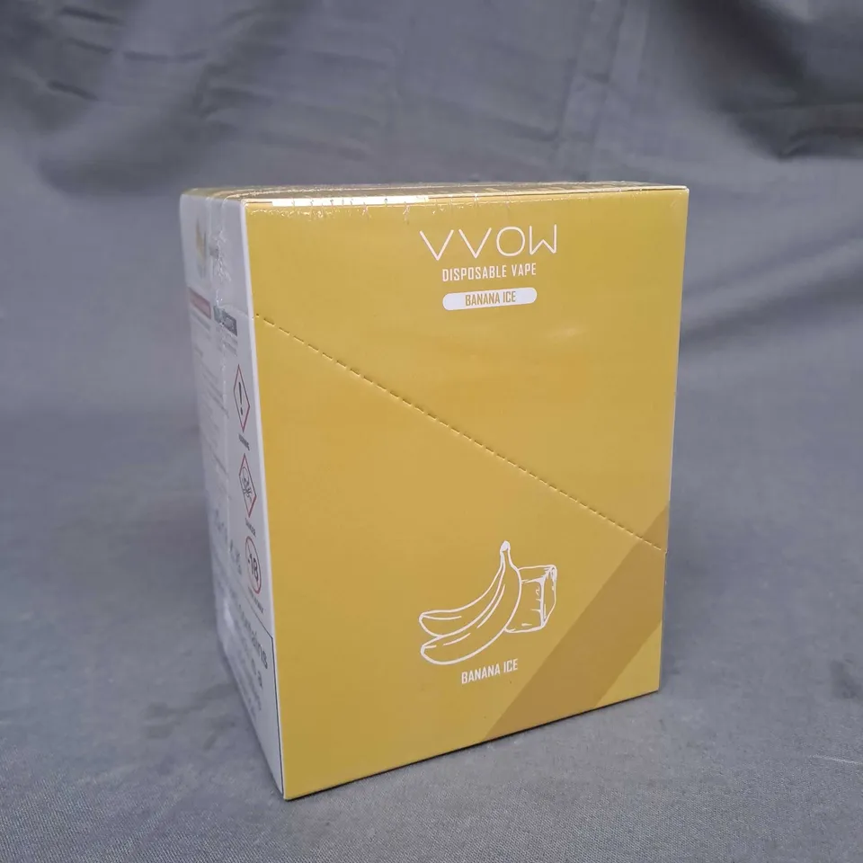 SEALED SMOKE VVOW DISPOSABLE VAPE IN BANANA ICE PACK OF 10