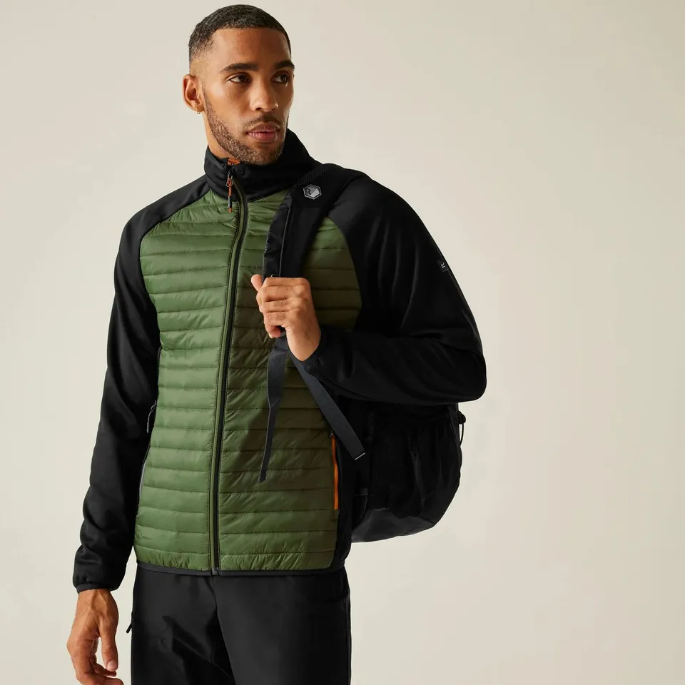 BRAND NEW REGATTA MENS CLUMBER HYBRID PADDED JACKET IN OLIVE NIGHT - UK 5XL