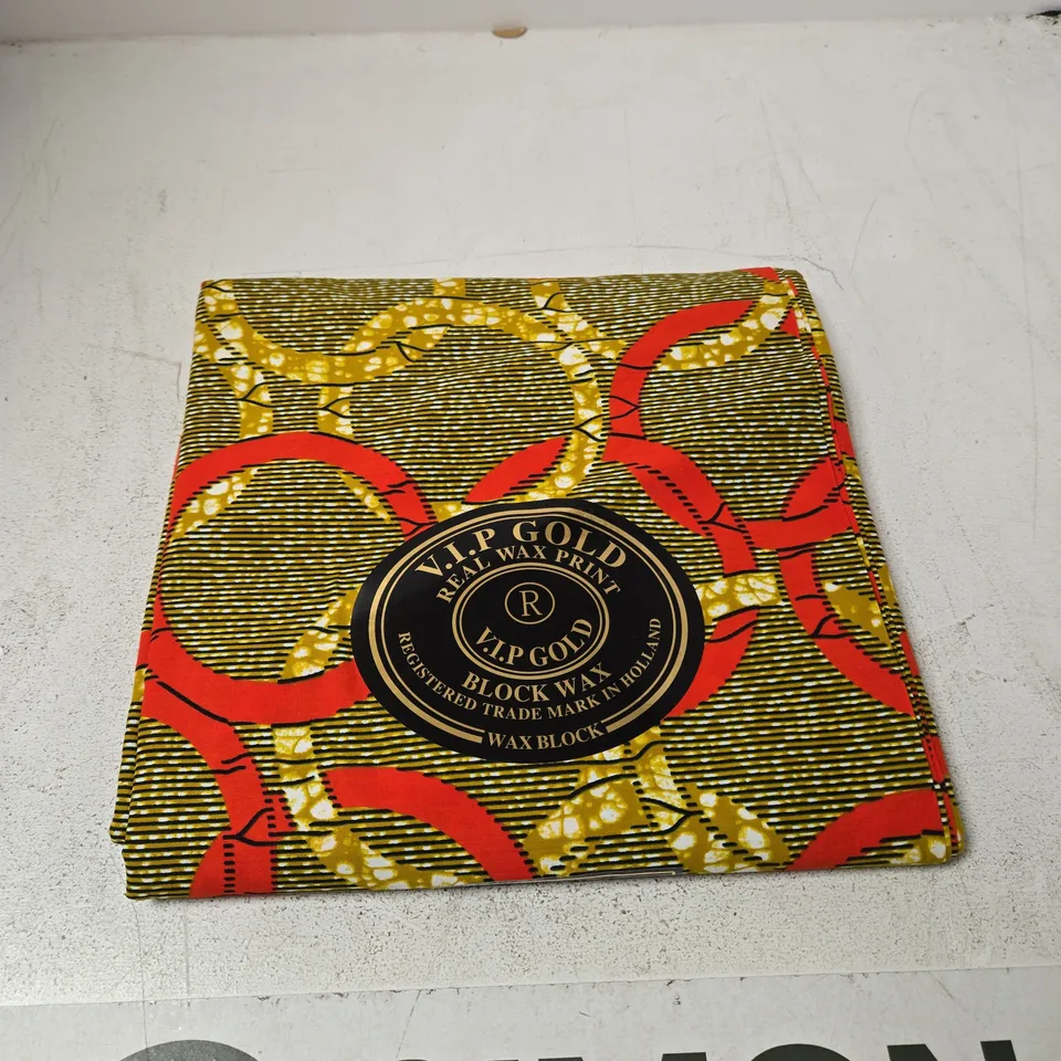 VIP GOLD REAL WAX PRINT BLOCK – WAX BLOCK FABRIC