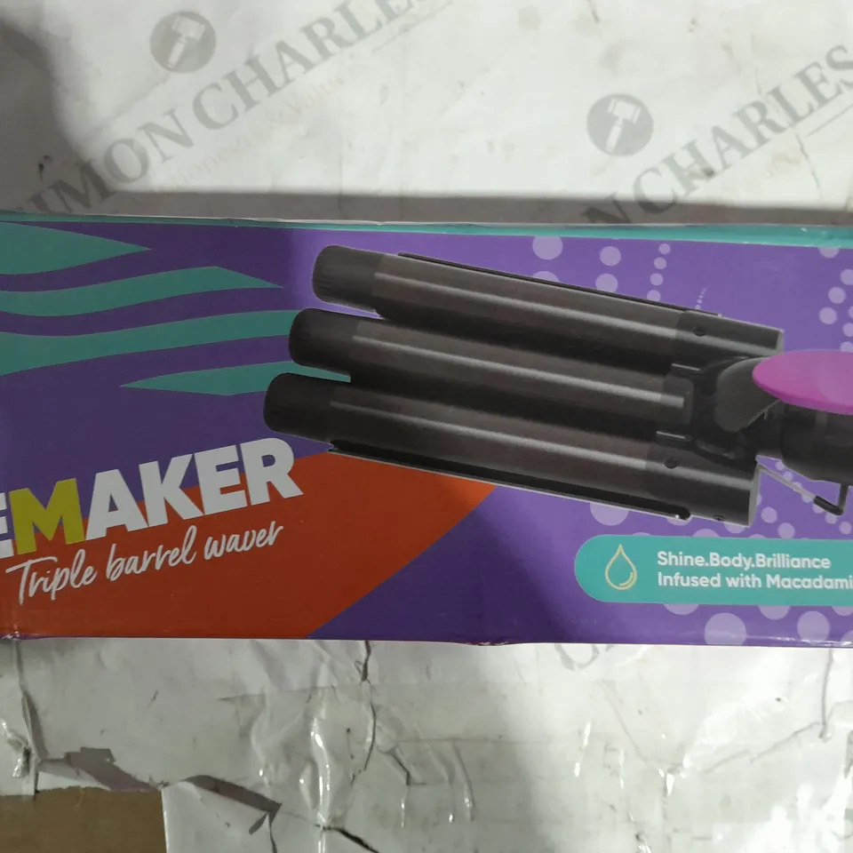 BOXED SBB STYLE TOOLS THE WAVE MAKER TRIPPLE BARRLE WAVER