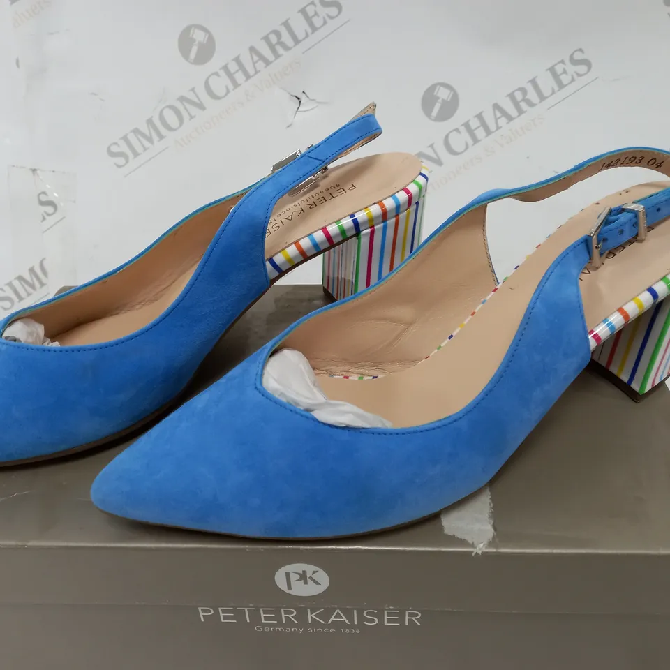 PETER KAISER BLUE HEELED SHOESD - 5.5