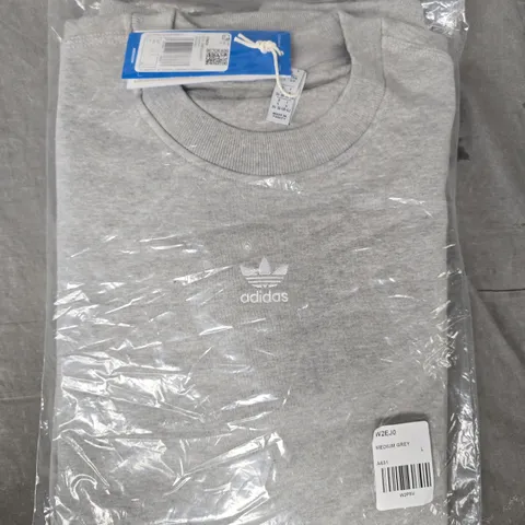 ADIDAS ESSENTIALS SWEATSHIRT IN GREY SIZE UK LARGE