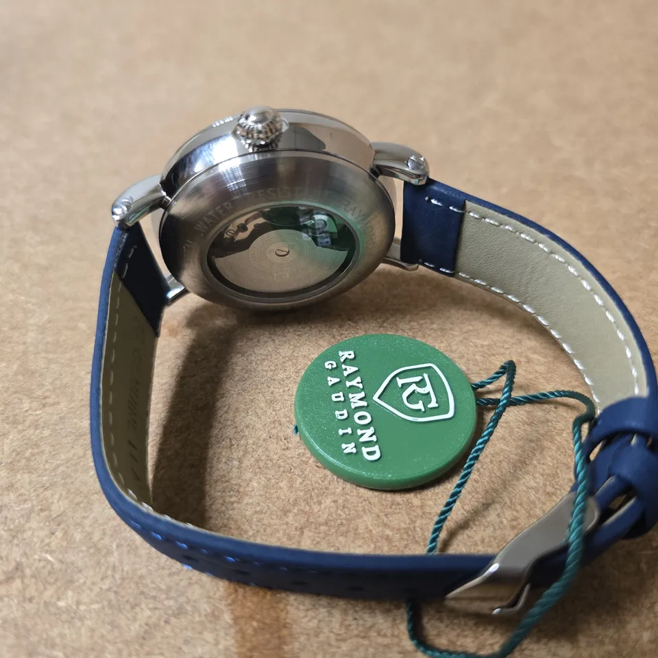 RAYMOND GAUDIN RG MECHANICAL WRISTWATCH – BLUE STRAP