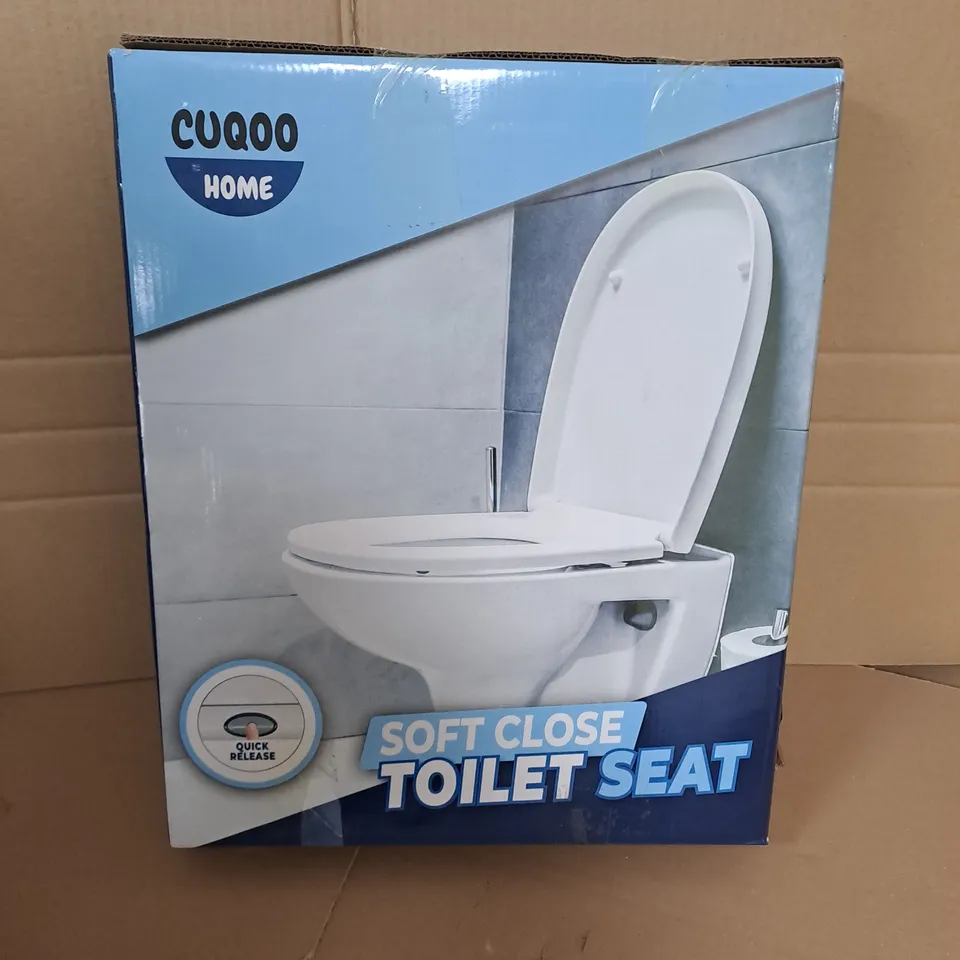 BOXED CUQOO HOME SOFT CLOSE TOILET SEAT