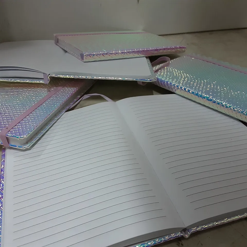 BRAND NEW BOXED A5 CROCODILE SKIN NOTEBOOK , HOLOGRAPHIC,  PACK OF 10