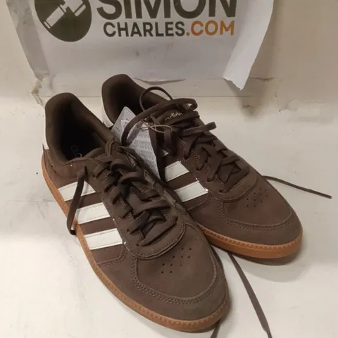 ADIDAS BROWN SUEDE TRAINERS – MEN’S, UK SIZE UK5