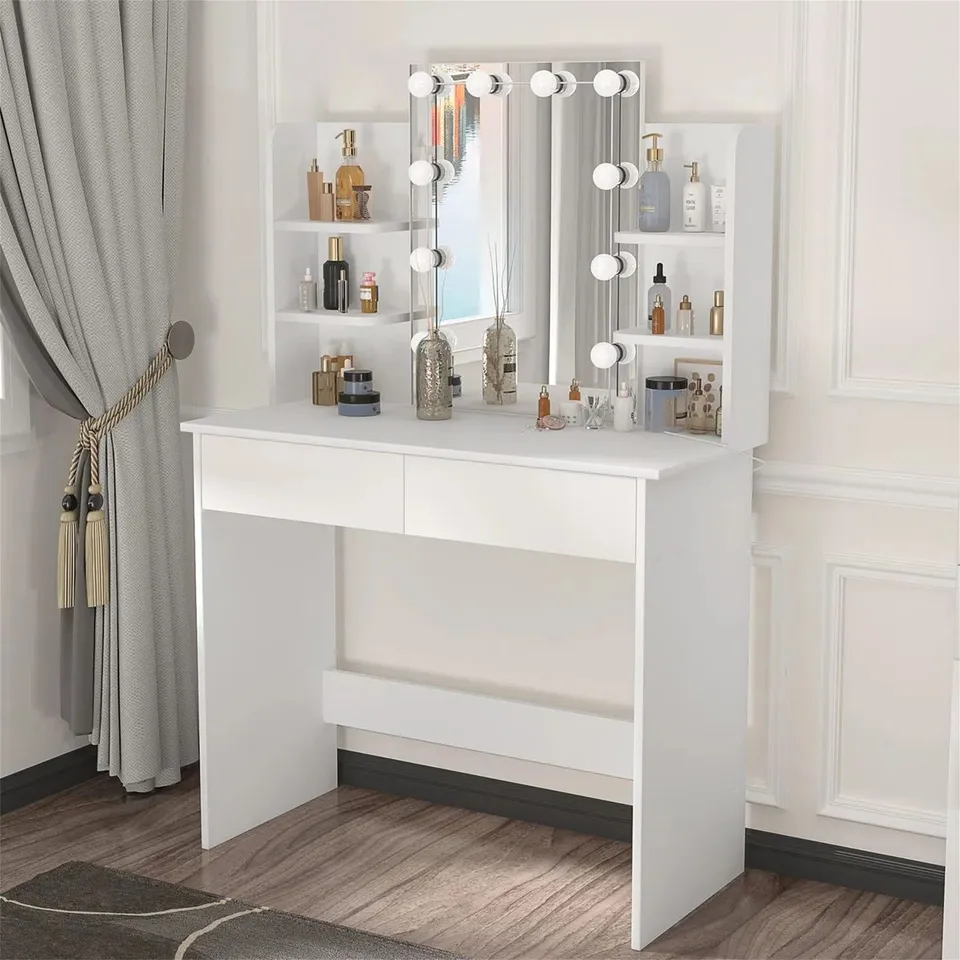 BOXED BAYSDEN DRESSING TABLE WITH MIRROR 