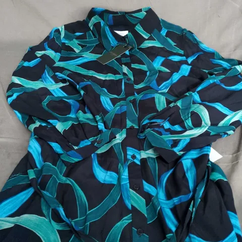 HOBBS ALIS DRESS – NAVY MULTI, UK 18