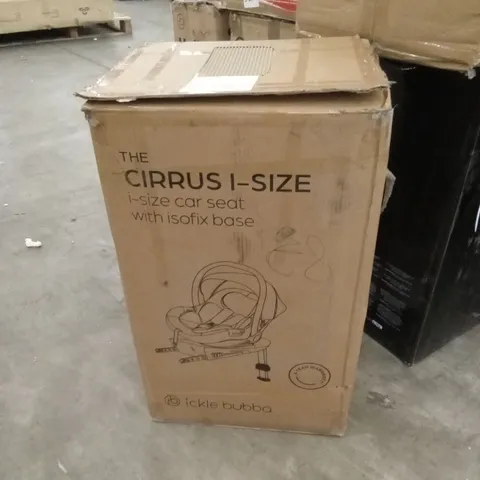 BOXED ICKLE BUBBA THE CIRRUS I-SIZE CAR SEAT WITH ISOFIX BASE 