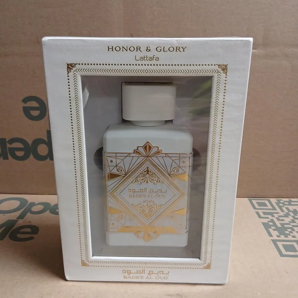 BOXED AND SEALED HONOR AND GLORY LATTAFA BADE'E AL OUD EAU DE PARFUM 100ML