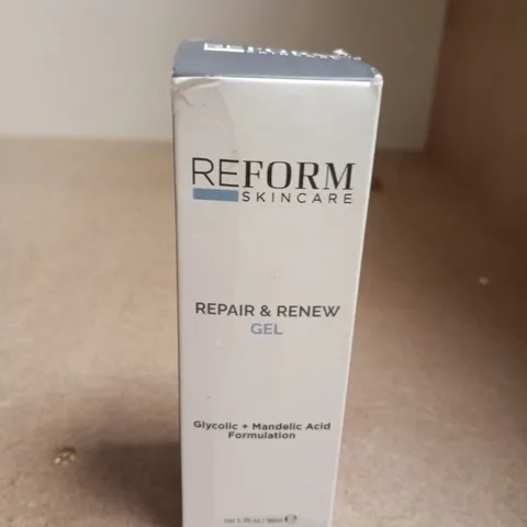 REFORM SKINCARE REPAIR & RENEW GEL – GLYCOLIC + MANDELIC ACID FORMULATION
