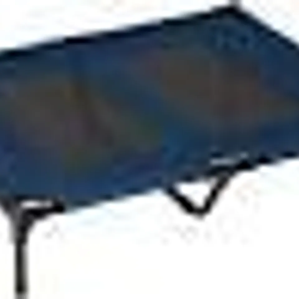 BOXED PAWHUT RAISED DOG BED CAT ELEVATED LIFTED PUPPY PET ELEVATED COT PORTABLE CAMPING BASKET – BLUE (LARGE)