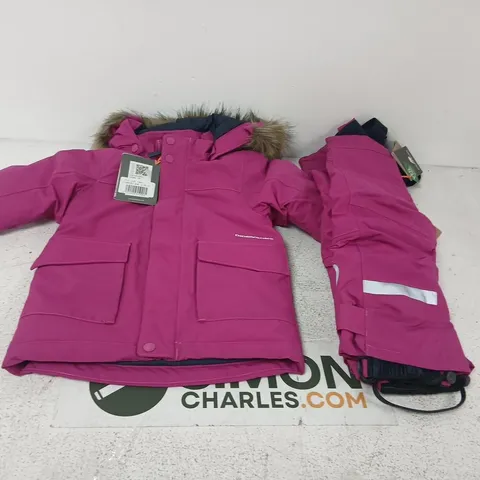 APPROXIMATELY 25 ASSORTED DIDRIKSONS KIDS' PRODUCTS TO INCLUDE; LILAC PARKA & IDRE PANT LOT - 25 PCS (2 X KIDS KURE PARKA 002; 23 X KIDS IDRE PANT 003)