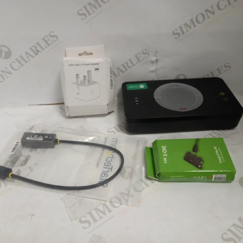 LOT OF APPROXIMATELY 10 ASSORTED ELECTRICAL ITEMS, TO INCLUDE ROUTER, ETHERNET ADAPTER, XBOX CONTROLLER CHARGER, ETC