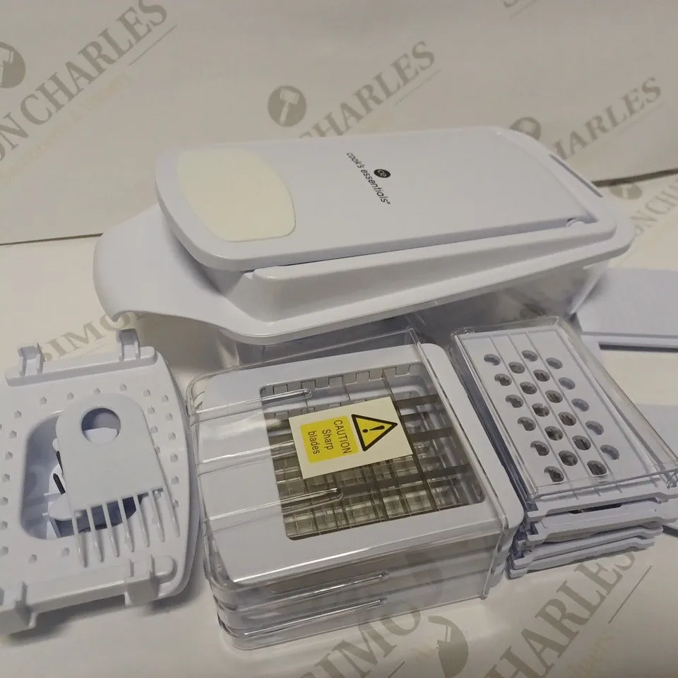 COOK'S ESSENTIALS MULTIFUNCTIONAL SLICER & DICER - WHITE
