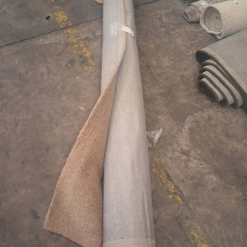 ROLLED BEIGE RUG - 200CM X UNSPECIFIED 