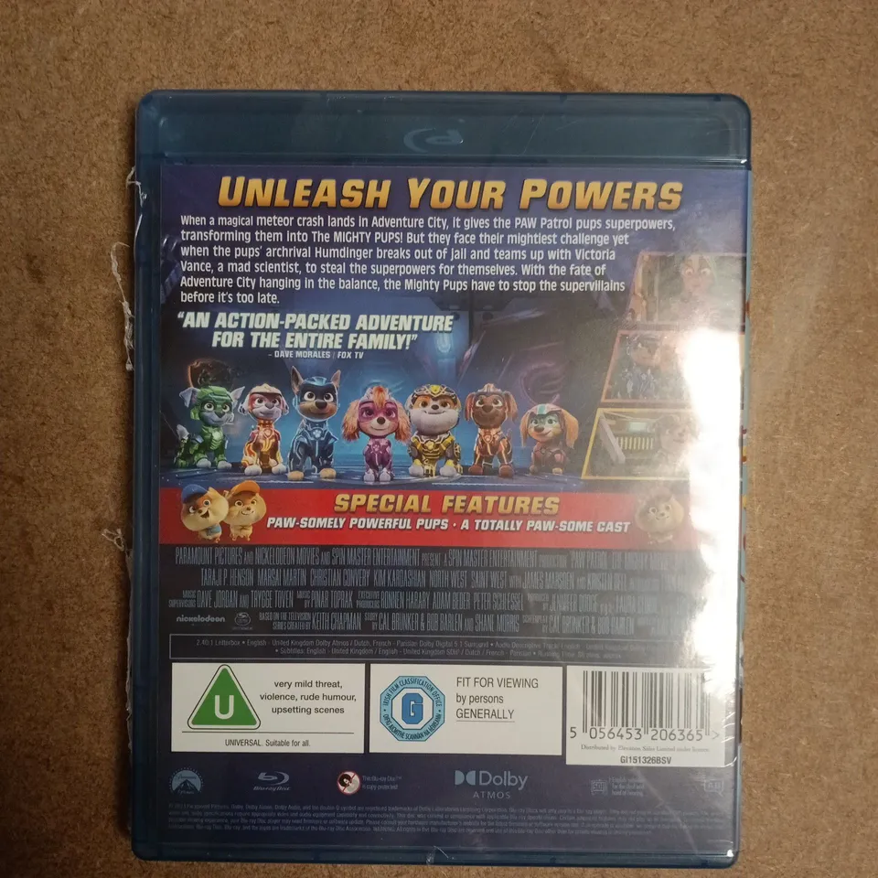 SEALED PAW PATROL THE MIGHTY MOVIE BLU-RAY DISC DVD FILM