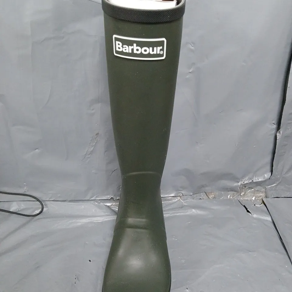 BARBOUR ABBEY TALL WELLINGTON BOOT SIZE 7 